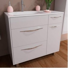 Тумба с раковиной Эстет Barcelona 90 L ФР-00003599 Белая