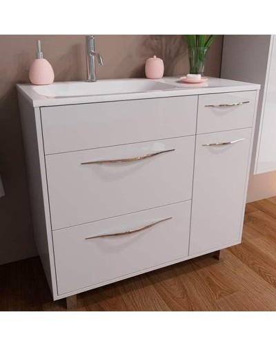 Тумба с раковиной Эстет Barcelona 90 L ФР-00003599 Белая