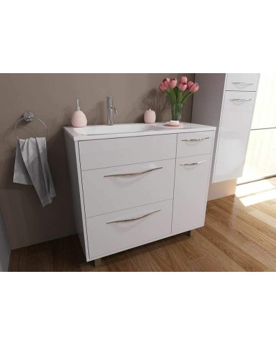 Тумба с раковиной Эстет Barcelona 90 L ФР-00003599 Белая