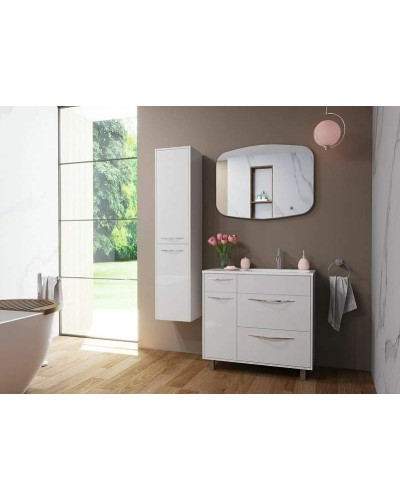 Тумба с раковиной Эстет Barcelona 90 R ФР-00003600 Белая