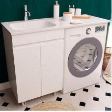 Тумба с раковиной Эстет Barcelona Luxe 120 L ФР-00007065 Белая