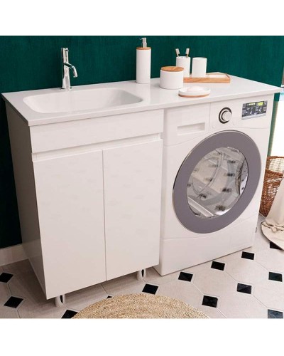 Тумба с раковиной Эстет Barcelona Luxe 120 L ФР-00007065 Белая