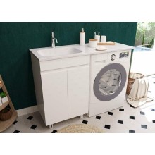 Тумба с раковиной Эстет Barcelona Luxe 120 L ФР-00007065 Белая