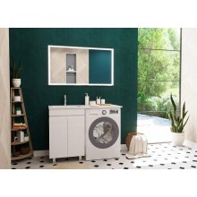 Тумба с раковиной Эстет Barcelona Luxe 120 L ФР-00007065 Белая