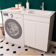 Тумба с раковиной Эстет Barcelona Luxe 120 R ФР-00007066 Белая