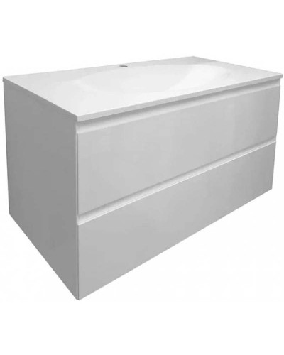 Тумба с раковиной Эстет Malta 100 ФР-00007060 подвесная Белая