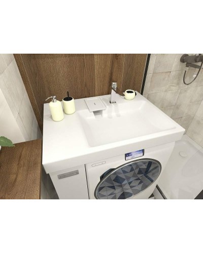 Тумба с раковиной Эстет Riga Luxe L 80 ФР-00009660 Белая