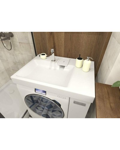 Тумба с раковиной Эстет Riga Luxe R 80 ФР-00009661 Белая