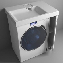 Тумба с раковиной Эстет Riga Luxe R 80 ФР-00009657 Белая