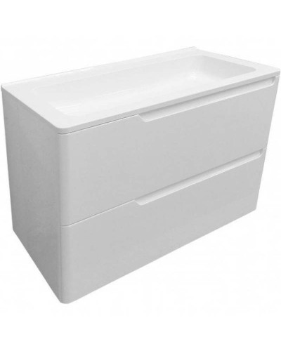 Тумба с раковиной Эстет Kare Luxe 80 ФР-00005715 подвесная Белая