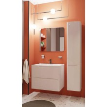 Тумба с раковиной Эстет Kare Luxe 80 ФР-00005715 подвесная Белая