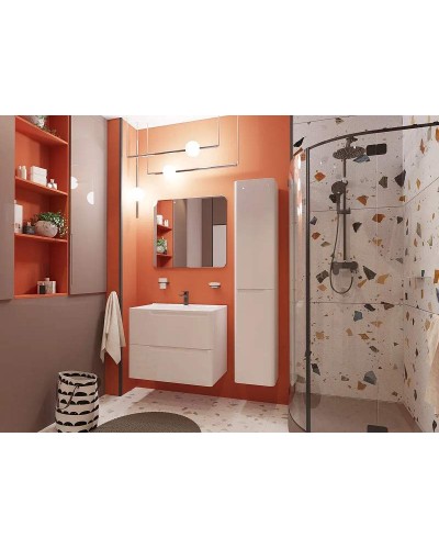 Тумба с раковиной Эстет Kare Luxe 80 ФР-00005715 подвесная Белая