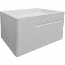 Тумба с раковиной Эстет Kare Luxe 80 ФР-00005718 подвесная Белая