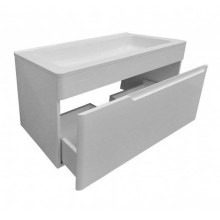 Тумба с раковиной Эстет Kare Luxe 80 ФР-00005718 подвесная Белая