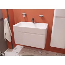 Тумба с раковиной Эстет Kare Luxe 80 ФР-00005718 подвесная Белая