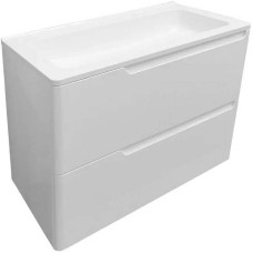 Тумба с раковиной Эстет Kare Luxe 70 ФР-00007073 подвесная Белая