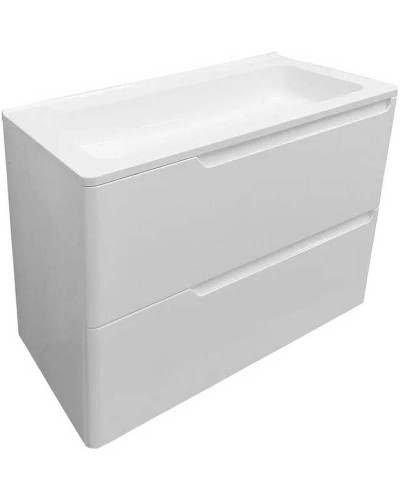 Тумба с раковиной Эстет Kare Luxe 70 ФР-00007073 подвесная Белая