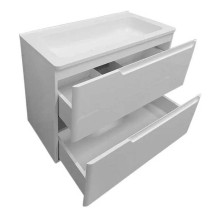 Тумба с раковиной Эстет Kare Luxe 70 ФР-00007073 подвесная Белая