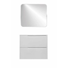 Тумба с раковиной Эстет Kare Luxe 70 ФР-00007073 подвесная Белая