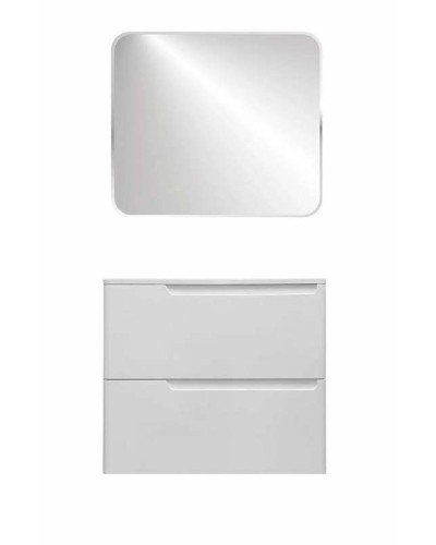 Тумба с раковиной Эстет Kare Luxe 70 ФР-00007073 подвесная Белая