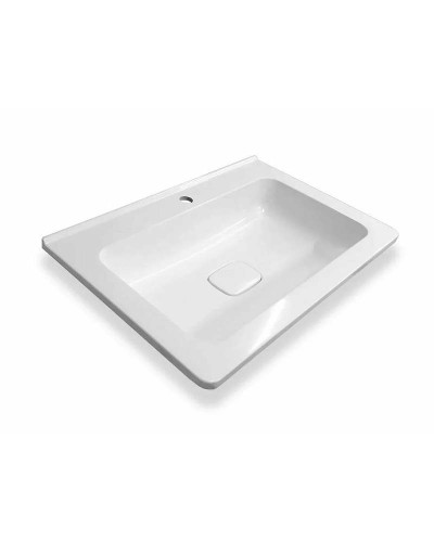 Тумба с раковиной Эстет Kare Luxe 70 ФР-00007073 подвесная Белая