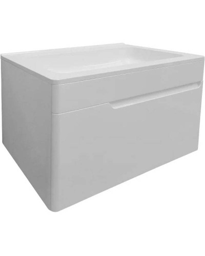 Тумба с раковиной Эстет Kare Luxe 70 ФР-00007080 подвесная Белая