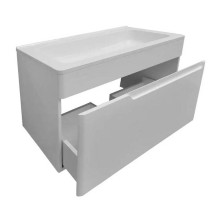 Тумба с раковиной Эстет Kare Luxe 70 ФР-00007080 подвесная Белая