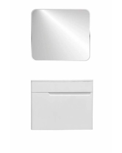 Тумба с раковиной Эстет Kare Luxe 70 ФР-00007080 подвесная Белая