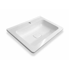 Тумба с раковиной Эстет Kare Luxe 70 ФР-00007080 подвесная Белая