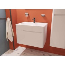 Тумба с раковиной Эстет Kare Luxe 70 ФР-00007080 подвесная Белая