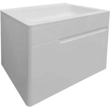 Тумба с раковиной Эстет Kare Luxe 60 ФР-00007077 подвесная Белая