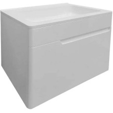 Тумба с раковиной Эстет Kare Luxe 60 ФР-00007077 подвесная Белая