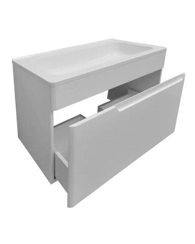 Тумба с раковиной Эстет Kare Luxe 60 ФР-00007077 подвесная Белая