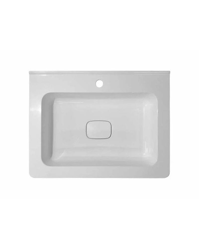 Тумба с раковиной Эстет Kare Luxe 60 ФР-00007077 подвесная Белая