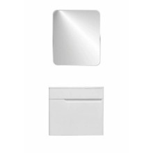 Тумба с раковиной Эстет Kare Luxe 60 ФР-00007077 подвесная Белая