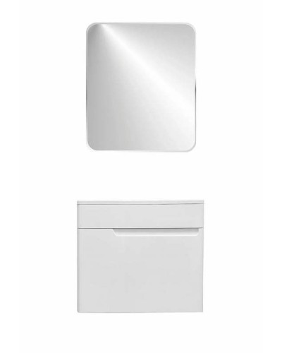 Тумба с раковиной Эстет Kare Luxe 60 ФР-00007077 подвесная Белая