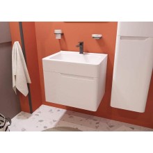 Тумба с раковиной Эстет Kare Luxe 60 ФР-00007077 подвесная Белая