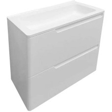 Тумба с раковиной Эстет Kare Luxe 60 ФР-00007074 подвесная Белая