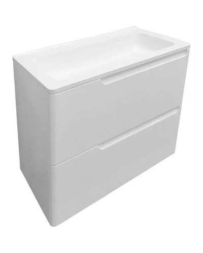 Тумба с раковиной Эстет Kare Luxe 60 ФР-00007074 подвесная Белая