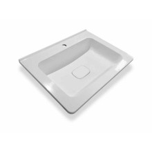 Тумба с раковиной Эстет Kare Luxe 60 ФР-00007074 подвесная Белая