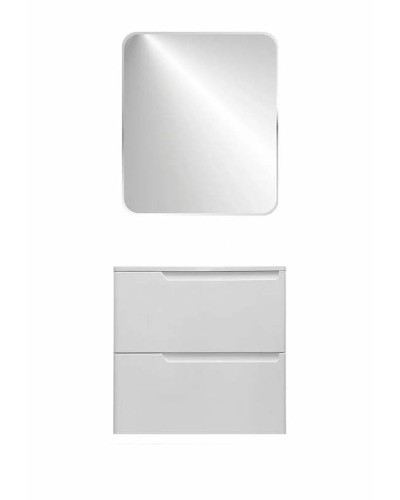 Тумба с раковиной Эстет Kare Luxe 60 ФР-00007074 подвесная Белая