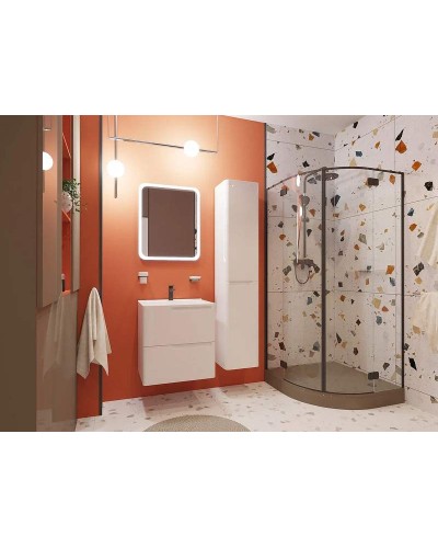 Тумба с раковиной Эстет Kare Luxe 60 ФР-00007074 подвесная Белая