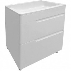 Тумба с раковиной Эстет Kare Luxe 80 ФР-00005719 Белая