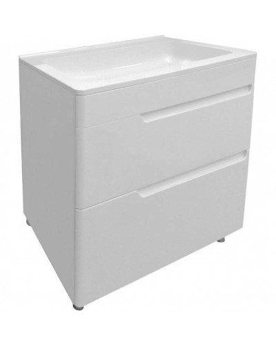 Тумба с раковиной Эстет Kare Luxe 80 ФР-00005719 Белая