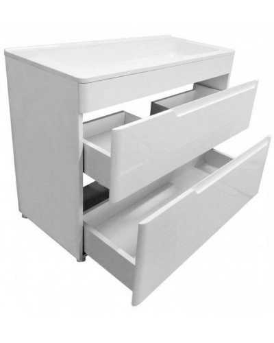 Тумба с раковиной Эстет Kare Luxe 80 ФР-00005719 Белая