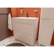 Тумба с раковиной Эстет Kare Luxe 80 ФР-00005719 Белая