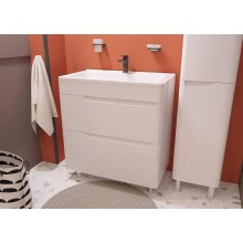 Тумба с раковиной Эстет Kare Luxe 80 ФР-00005719 Белая