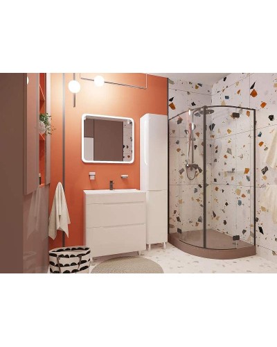 Тумба с раковиной Эстет Kare Luxe 80 ФР-00005719 Белая