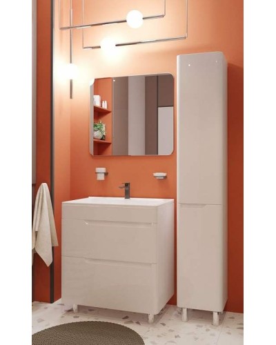 Тумба с раковиной Эстет Kare Luxe 80 ФР-00005719 Белая