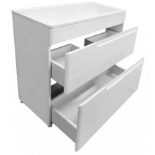 Тумба с раковиной Эстет Kare Luxe 70 ФР-00007071 Белая